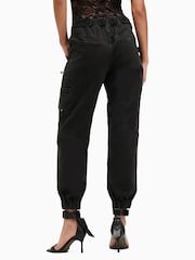 AllSaints Black Florence Joggers - Image 8 of 10