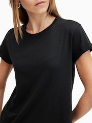 AllSaints Black Anna T-Shirt - Image 2 of 7