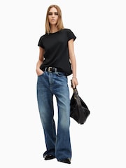 AllSaints Black Anna T-Shirt - Image 3 of 7