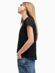 AllSaints Black Anna T-Shirt - Image 4 of 7