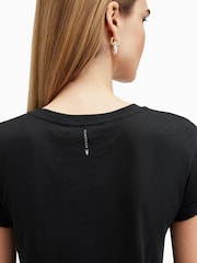 AllSaints Black Anna T-Shirt - Image 5 of 7