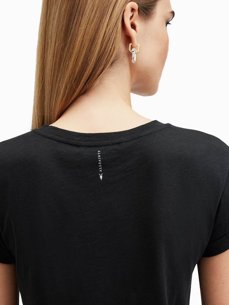 AllSaints Black Anna T-Shirt - Image 5 of 7