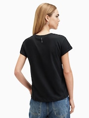 AllSaints Black Anna T-Shirt - Image 6 of 7