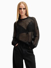 AllSaints Black Seraph Jumper - Image 1 of 1