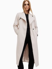 AllSaints White Riley Coat - Image 5 of 9