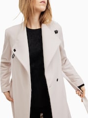 AllSaints White Riley Coat - Image 6 of 9