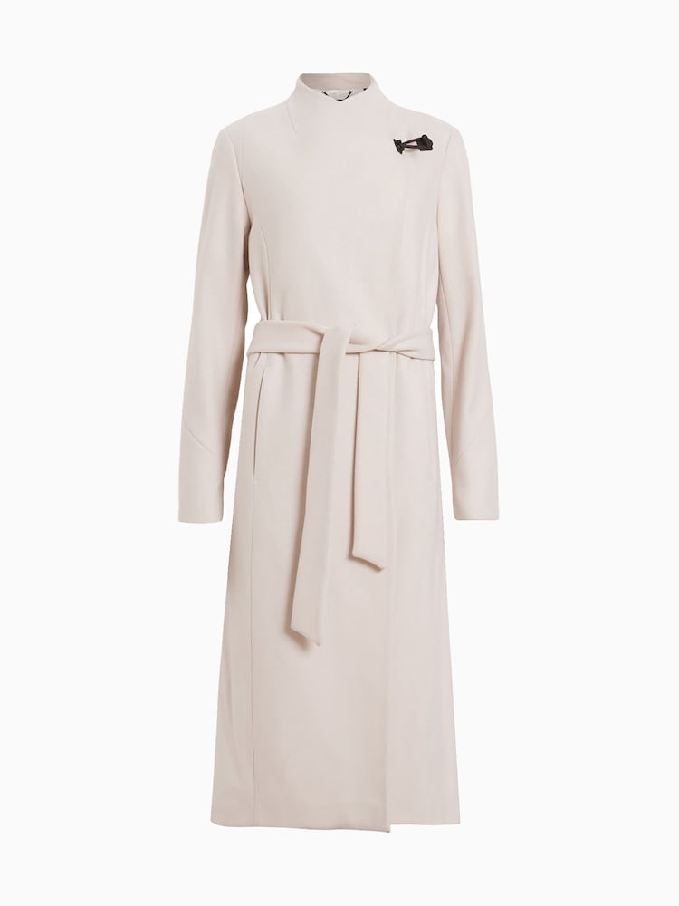 AllSaints White Riley Coat - Image 9 of 9