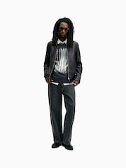 AllSaints Black Erol Jacket - Image 3 of 8