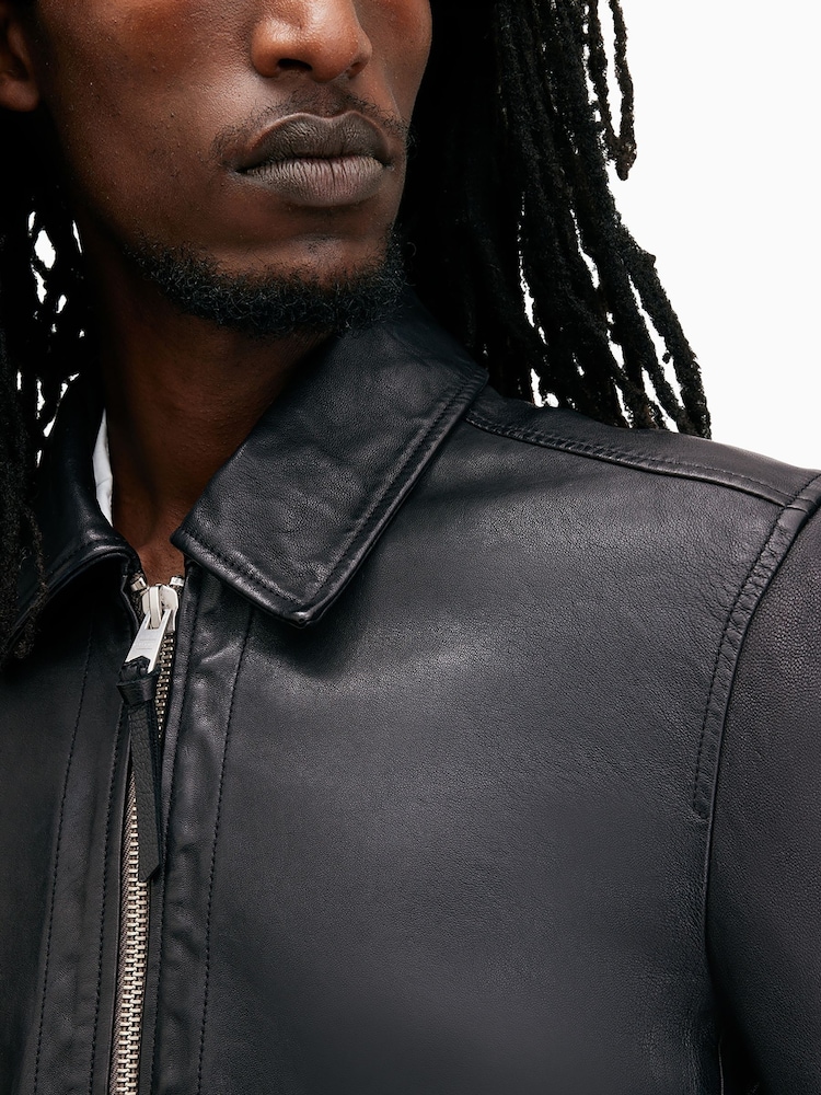 AllSaints Black Erol Jacket - Image 4 of 8