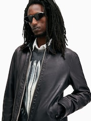 AllSaints Black Erol Jacket - Image 5 of 8