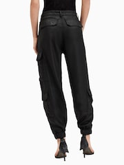 AllSaints Black Himari Cargo Trousers - Image 6 of 8
