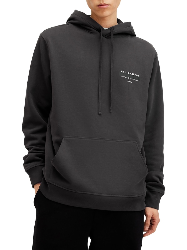 Черный - AllSaints Redact Over The Head Hoodie - Изображение 1 из 1 Черный - AllSaints Redact Over The Head Hoodie - Изображение 1 из 1