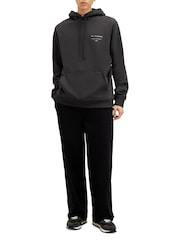AllSaints Black 100% Organic Cotton Redact Oth Hoodie - Image 5 of 7