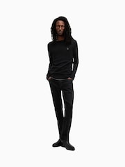 AllSaints Black Mode Merino Crew Jumper - Image 4 of 6