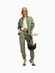 AllSaints Green Florence Joggers - Image 1 of 8