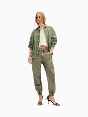 AllSaints Green Florence Joggers - Image 4 of 8