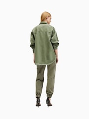 AllSaints Green Florence Joggers - Image 7 of 8