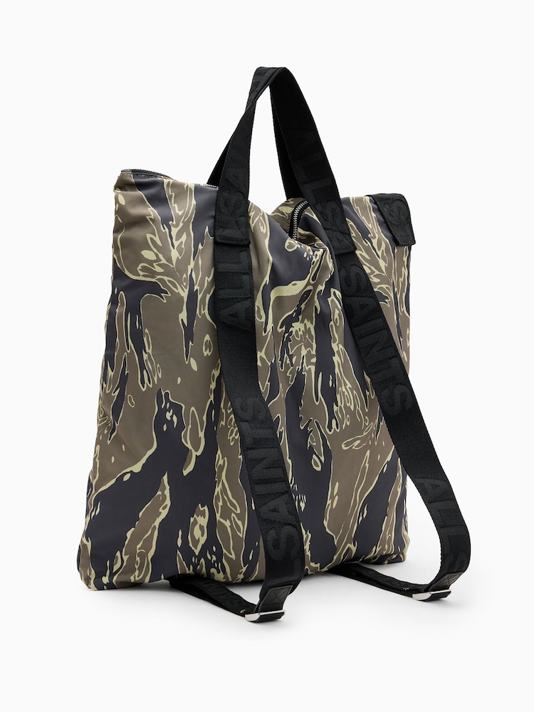 AllSaints Green Kei Backpack - Image 7 of 7