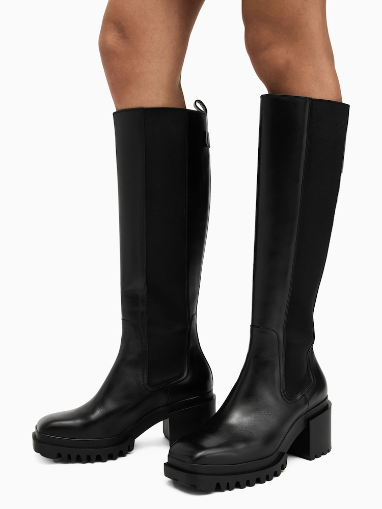 AllSaints Black Natalia Boots - Image 6 of 6