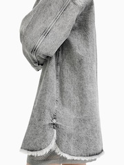 AllSaints Black Lily Denim Dress - Image 5 of 6