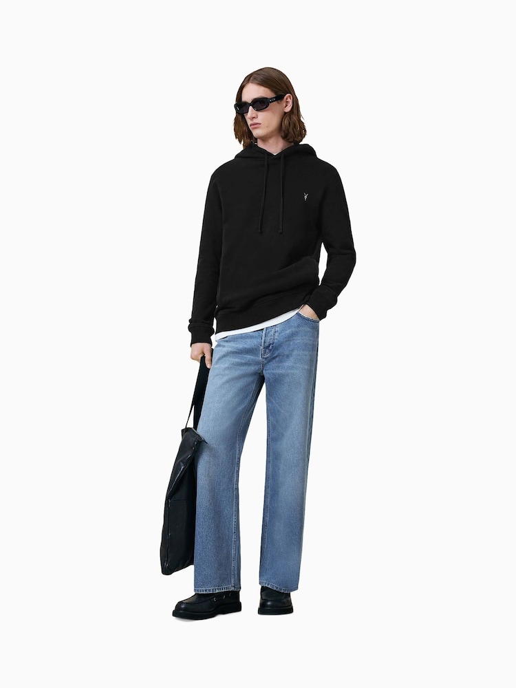 AllSaints Black Raven Hoodie - Image 1 of 7