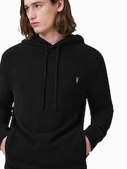 AllSaints Black Raven Hoodie - Image 3 of 7