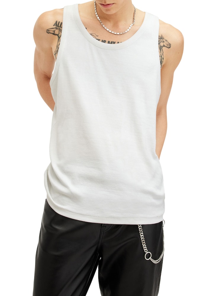 AllSaints White Edwards Vest - Image 1 of 9 AllSaints White Edwards Vest - Image 1 of 9