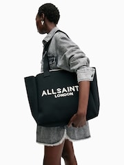 AllSaints Black Izzy E/W Tote Bag - Image 1 of 6