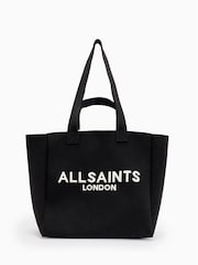 AllSaints Black Izzy E/W Tote Bag - Image 2 of 6
