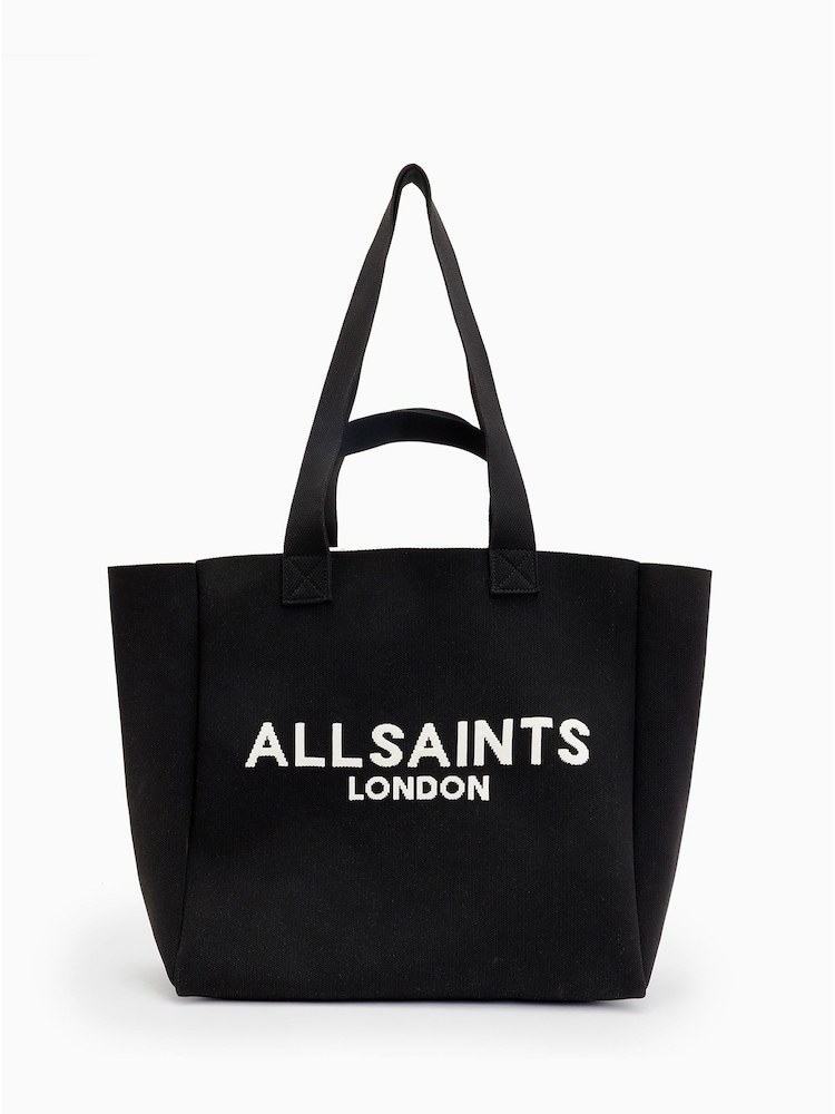 AllSaints Black Izzy E/W Tote Bag - Image 2 of 6