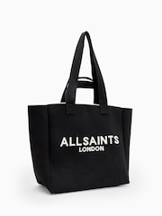 AllSaints Black Izzy E/W Tote Bag - Image 4 of 6