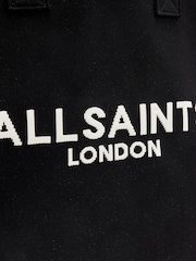 AllSaints Black Izzy E/W Tote Bag - Image 5 of 6