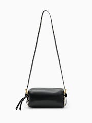 AllSaints Black Miro Barrel Cross-Body Bag - Image 1 of 7