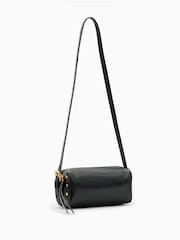 AllSaints Black Miro Barrel Cross-Body Bag - Image 2 of 7