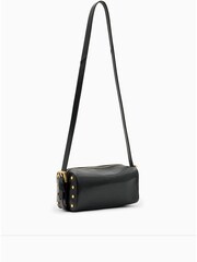 AllSaints Black Miro Barrel Cross-Body Bag - Image 3 of 7
