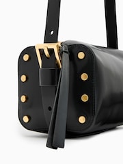 AllSaints Black Miro Barrel Cross-Body Bag - Image 5 of 7