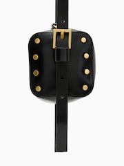 AllSaints Black Miro Barrel Cross-Body Bag - Image 7 of 7