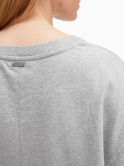 AllSaints Grey Onyx Twist T-Shirt - Image 5 of 8
