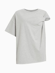 AllSaints Grey Onyx Twist T-Shirt - Image 8 of 8