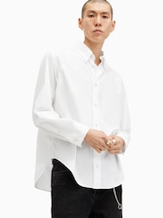 AllSaints White Sutta Longsleeve Shirt - Image 4 of 9