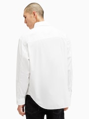 AllSaints White Sutta Longsleeve Shirt - Image 8 of 9