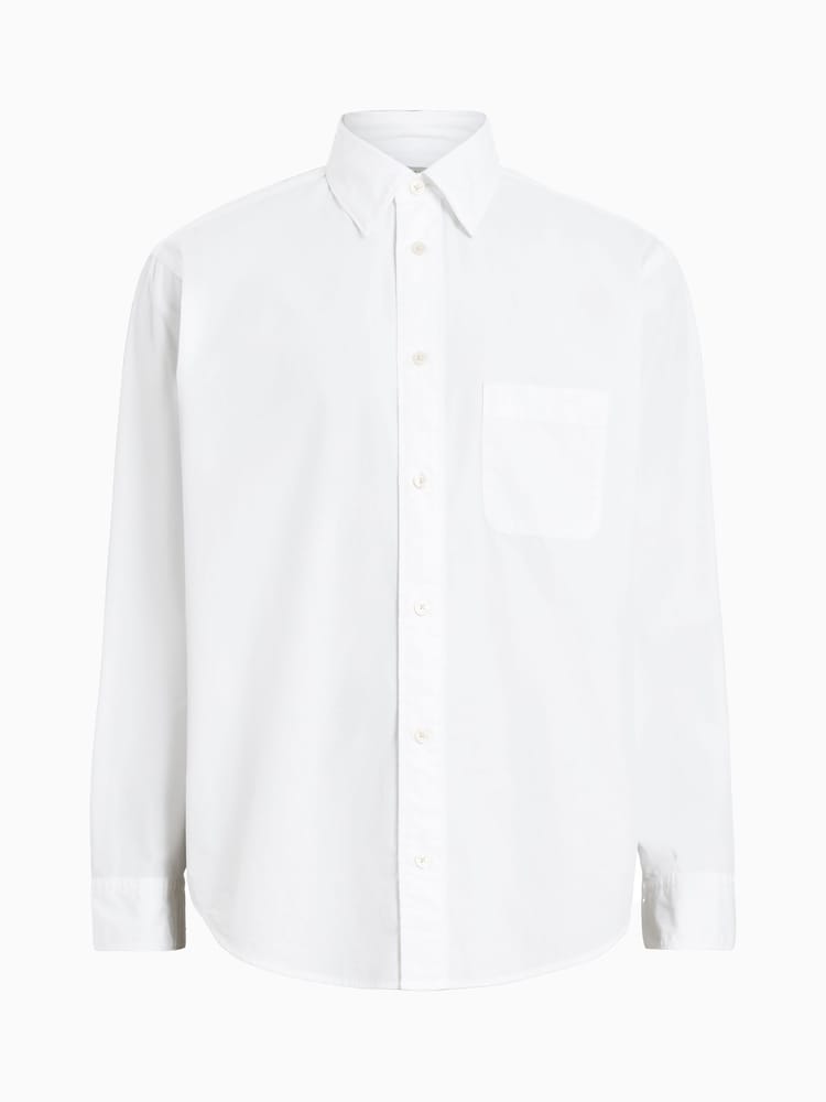 AllSaints White Sutta Longsleeve Shirt - Image 9 of 9