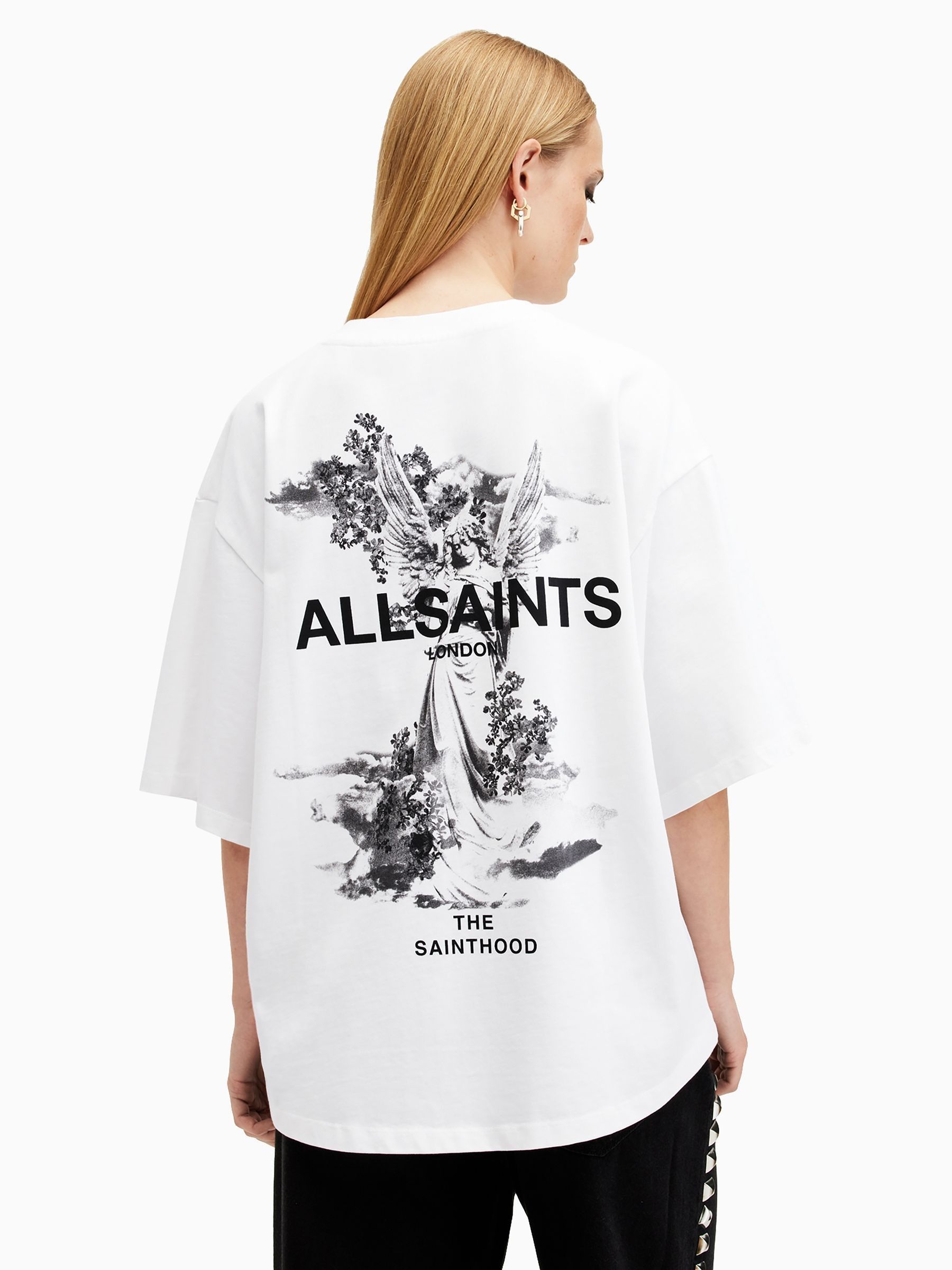 Buy AllSaints White Guardian Amelie T-Shirt from Next USA