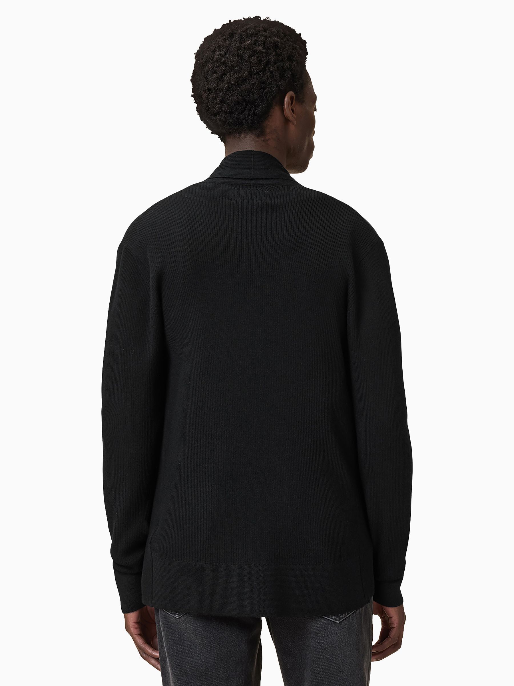 Buy AllSaints Black Mode Wool Open Cardigan from Next USA