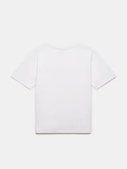 Mint Velvet Cream White Paris Slogan T-Shirt - Image 4 of 4