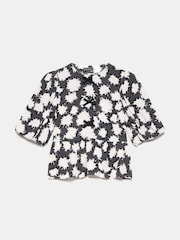 Mint Velvet Black Abstract Print Top - Image 3 of 4