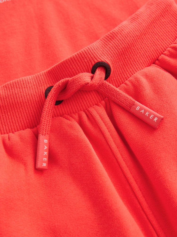 Baker by Ted Baker Oversized Red T-Shirt and Shorts Set - Image 10 of 11