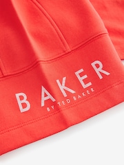 Baker by Ted Baker Oversized Red T-Shirt and Shorts Set - Image 9 of 11