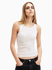 AllSaints White Rina Tank - Image 1 of 8