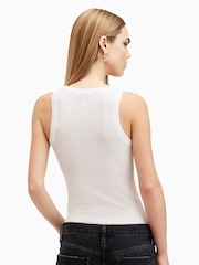 AllSaints White Rina Tank - Image 2 of 8